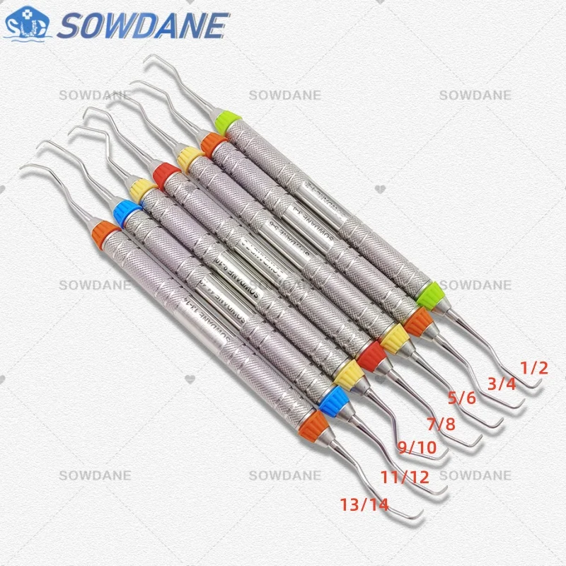 คุณภาพสูงทันตกรรม Gracey Curettes Periodontal Scaler สแตนเลส Periodontal Bone Curettes Perio เครื่องมือทันตกรรม