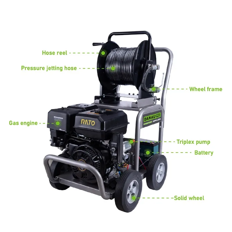 

DANAU DCQ-26/21ST Hidrolimpiadora Oline High Pressure Drain Pipe Sewer Cleaner Car Washing Machine Water Jetter