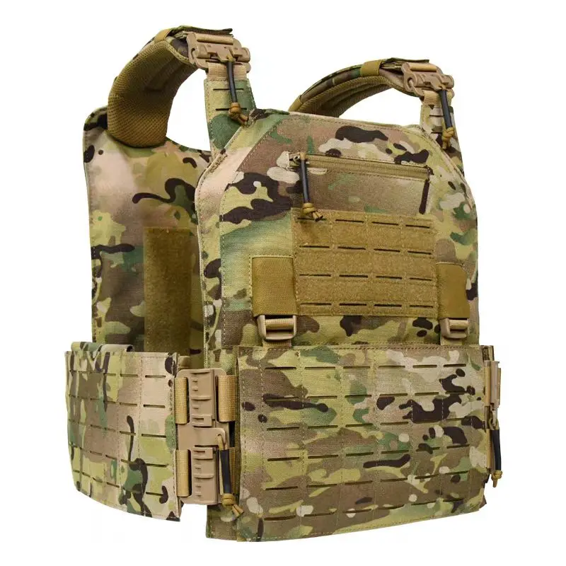   Portaplacas táctico liviano: tela resistente a la abrasión y al desgarro, doble propósito para protección diaria y taladros tácticos