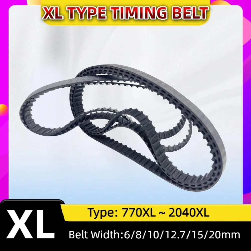 

XL Timing Belt Model 770XL to 2040XL Rubber Belt Tooth Pitch 5.08mm Width 6 8 10 12.7 15 20mm XL Rubber Timing Synchronous Belt