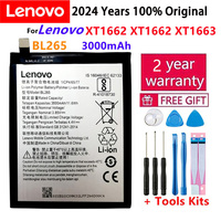 Original BL265 3000mAh battery for Lenovo XT1662 For Motorola MOTO M XT1662 XT1663 Mobile Phone Battery +Gift Tools +Stickers