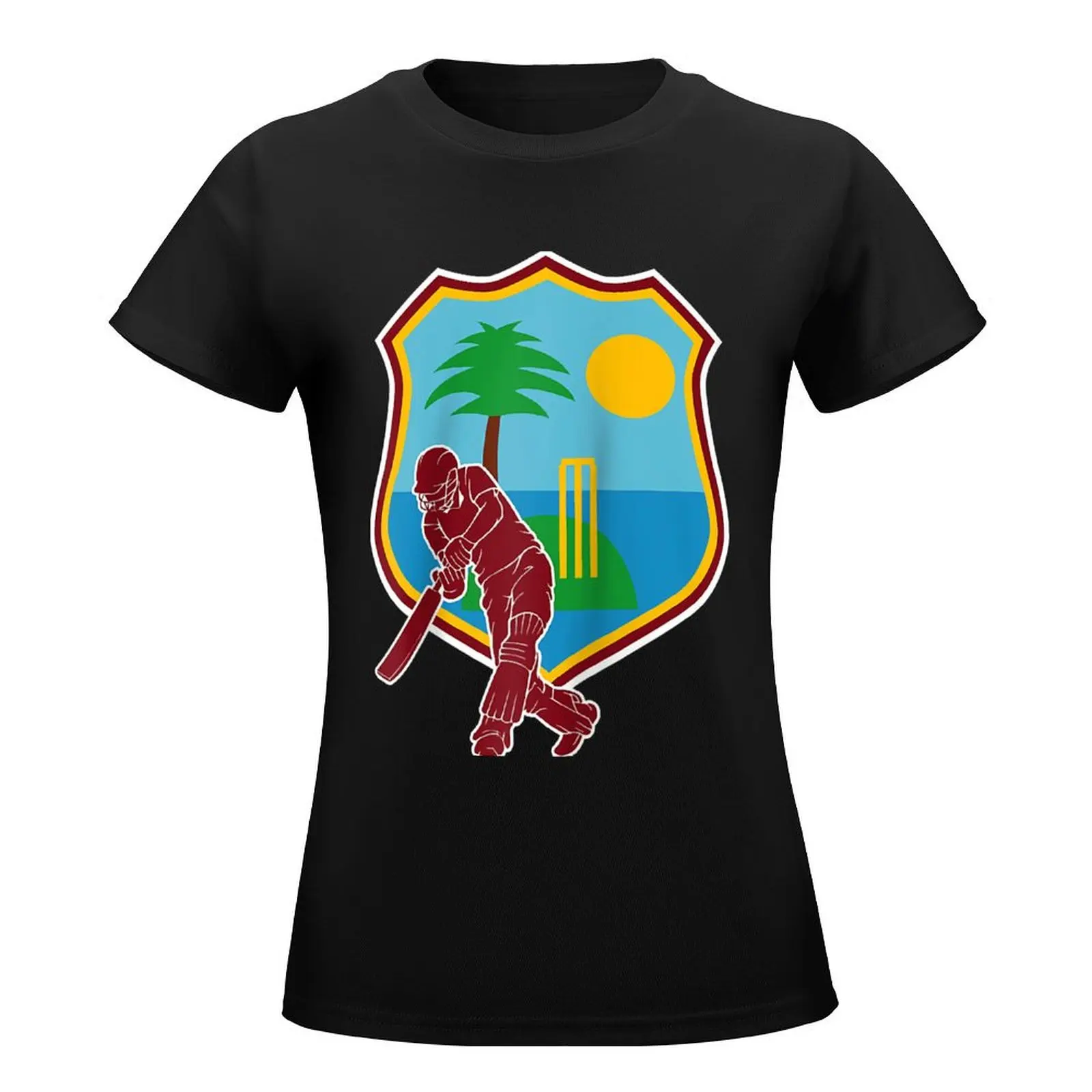 West Indies Cricket West Indies Flag Raglan Baseball Ee T-Shirt plus size tops summer clothes T-shirt Women