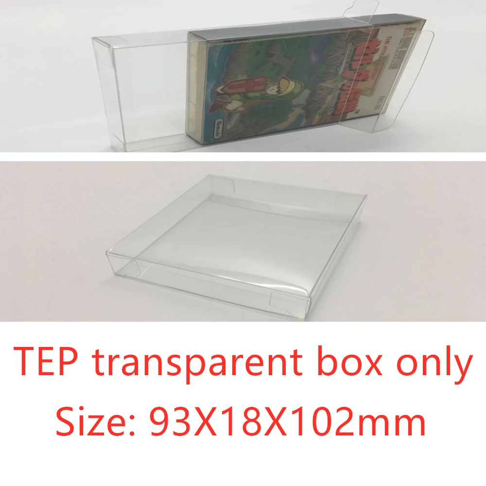 Caja de exhibición de colección para disco FC/Nintendo Family Computer(Famicom), cajas transparentes de almacenamiento de juegos, estuche de colección transparente TEP Shell