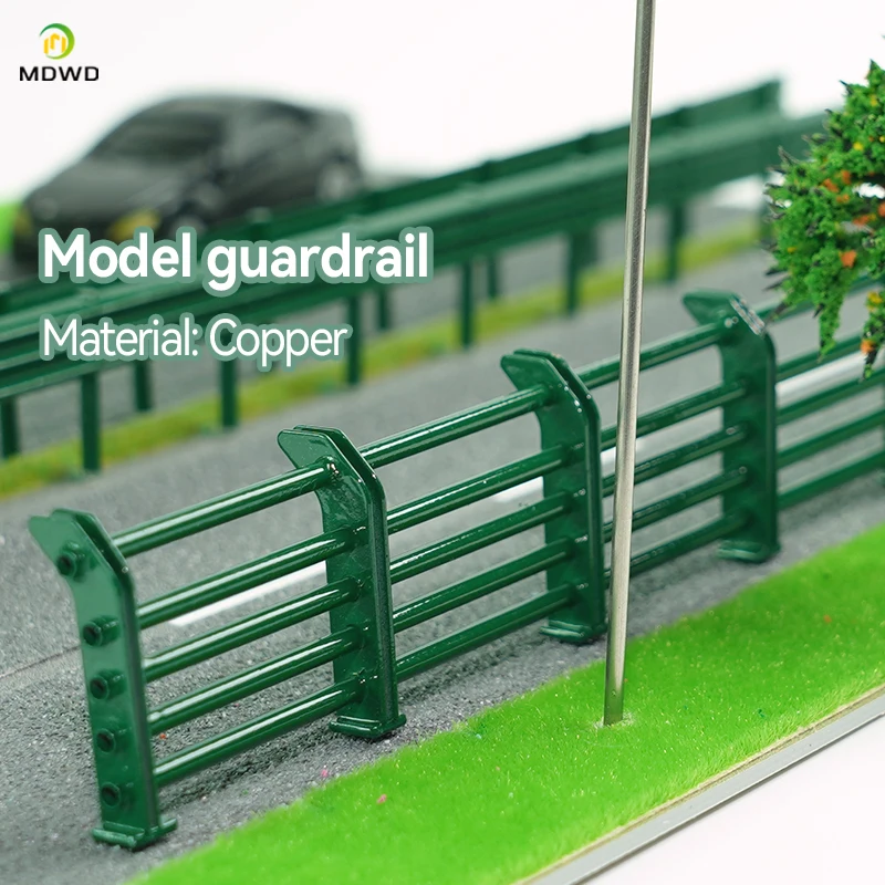 Urban Road Scene Guardrail Stereo Model HO OO Scale Accessory Realistische Straßenbarriere für Modelleisenbahn-Layouts