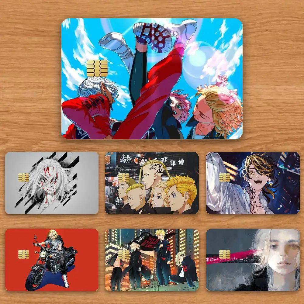 

R-Revengers Tokyo Manji Gang Credit Card HD Stickers Game Card Decal Card Matte Film Skin Small Chip Waterproof Sticker