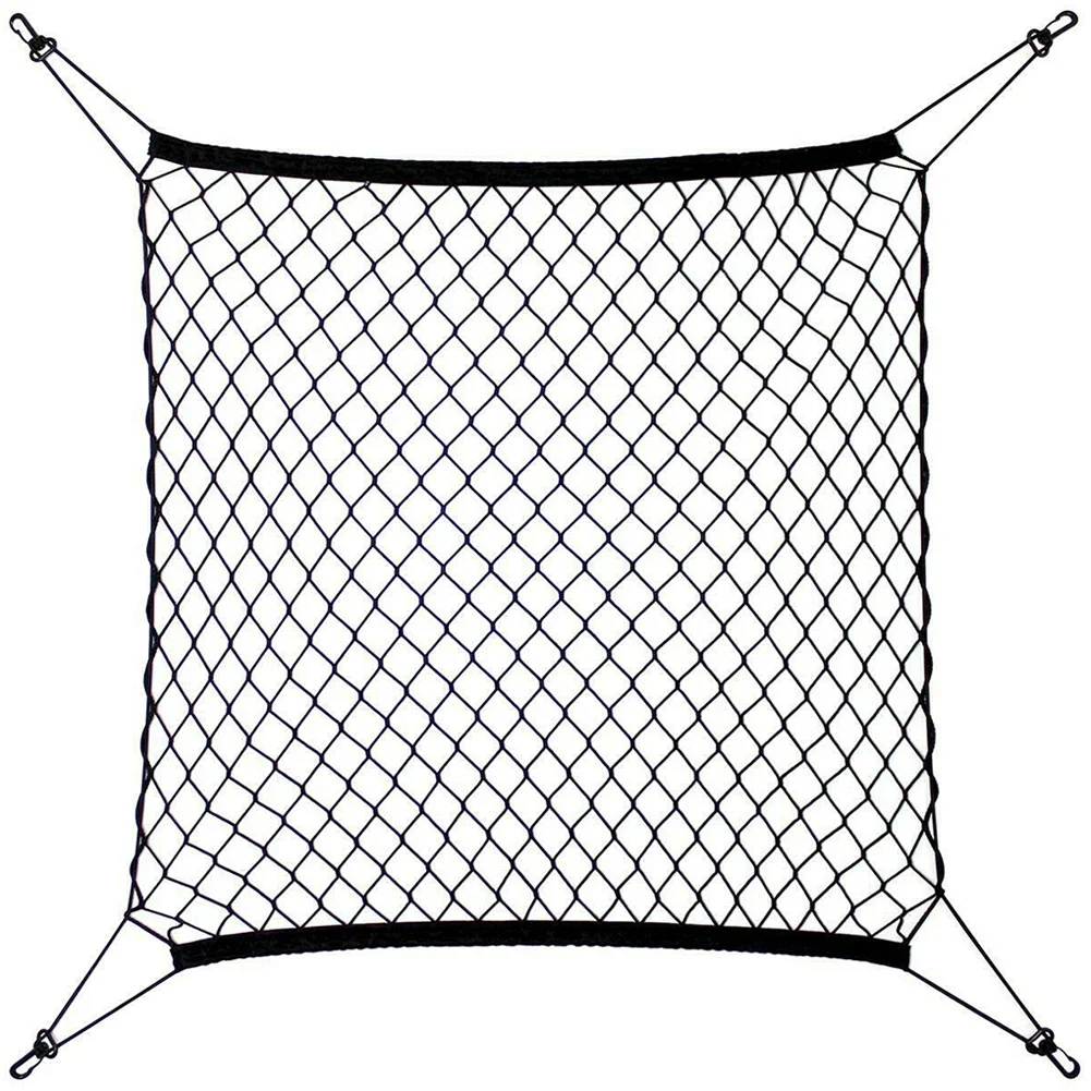 High Quality Elastic Net Cargo Storage Net Tight-Fitting 70x70cm Cargo Net Elastic Floor Elastic Floor Car Boot Net Mesh