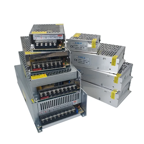 Fonte 변압기 전원 공급 장치, AC DC 3V, 5V, 9V, 12V, 15V, 18V, 24 V, 36V, 500W, 220V-5V, 12V, 24 V, SMPS mean well 