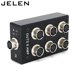 Hirose 4 pin female to  4 pin power outs 6 AMP for Sound Devices 688 633 Zoom F8 Camera power fourway splitter Distributor