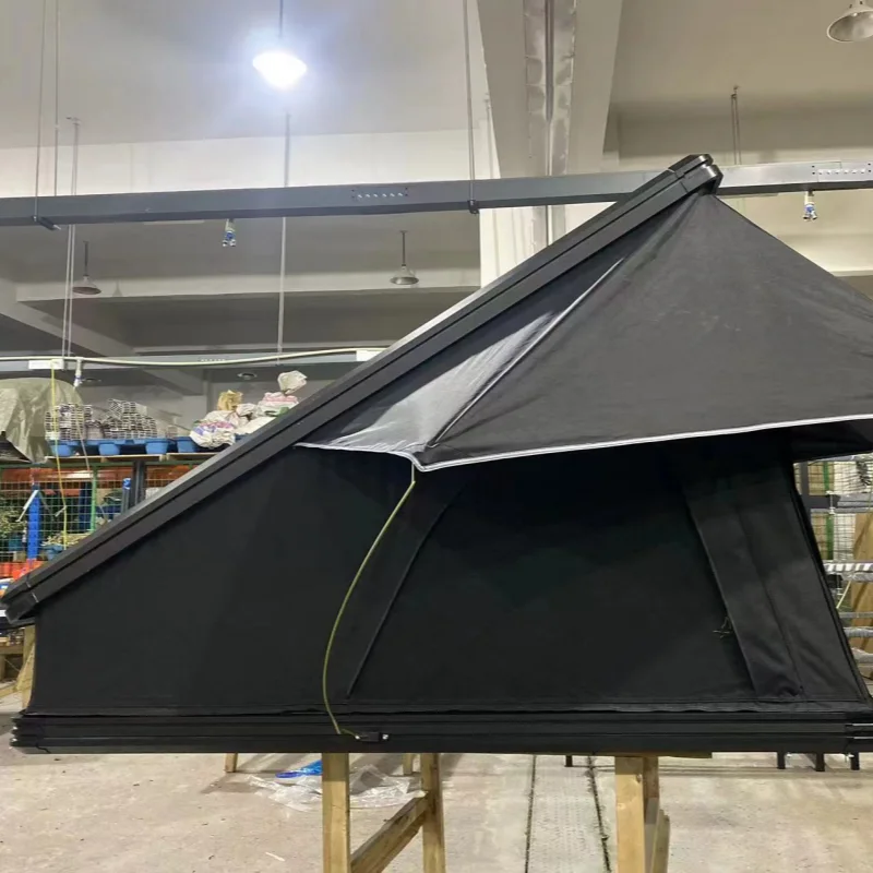 

Aluminum Hard Shell Rooftop Tent With Skylight Car Outdoor Camping Tent Roof Top Waterproof Foldable Car Roof Tent
