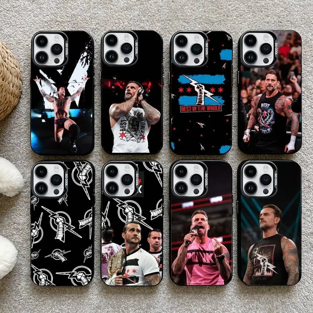 

BOXER CM P-Punk Phone Case For iPhone 16,15,14,13,12,17,Pro,MAX Black Matte Shockproof Cover
