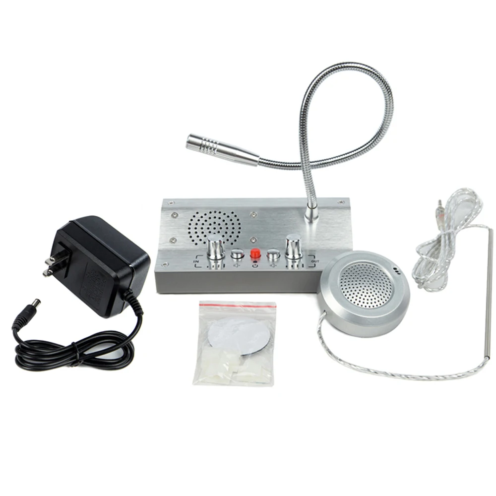 2 Way Wireless E330 Service Interphone for Bank Office Window Counter Intercom Full-Auto