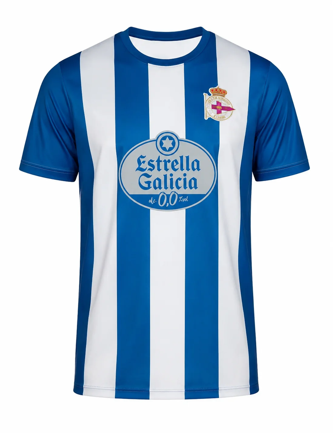 Spanish Deportivo La Coru Ñ A Football Jersey Printed Quick Drying Sports Men's Short Sleeved Shirt T-shirt Family Matching