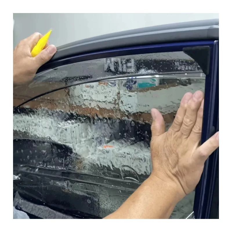 

Easy-to-install car window tint 100% UVR removable nano-ceramic solar window film