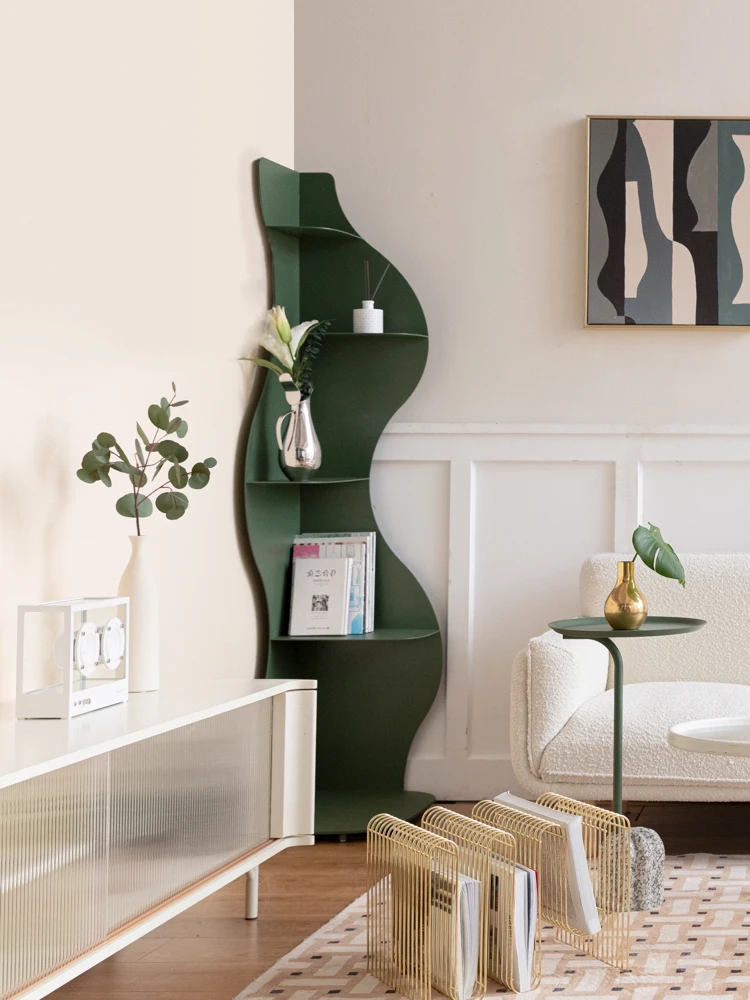 Seagrass Living Room Corner Storage Cabinet Wall Rack Bedroom