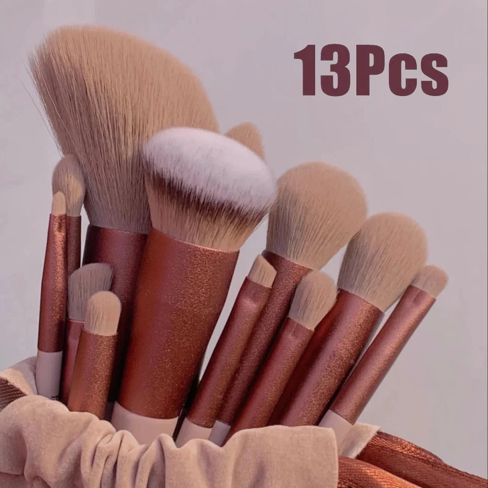 

13PCS Makeup Brushes Set Professional Foundation Blush Foundation Blush Eyeshadow Brush Soft Fluffy Women Beauty Make Up Tool