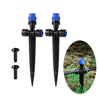 10pcs Adjustable Bracket 8 Hole Sprinkler 180° Rotatable Micro-spray Droplet Emitter Watering Sprinkler Garden Irrigation Tools