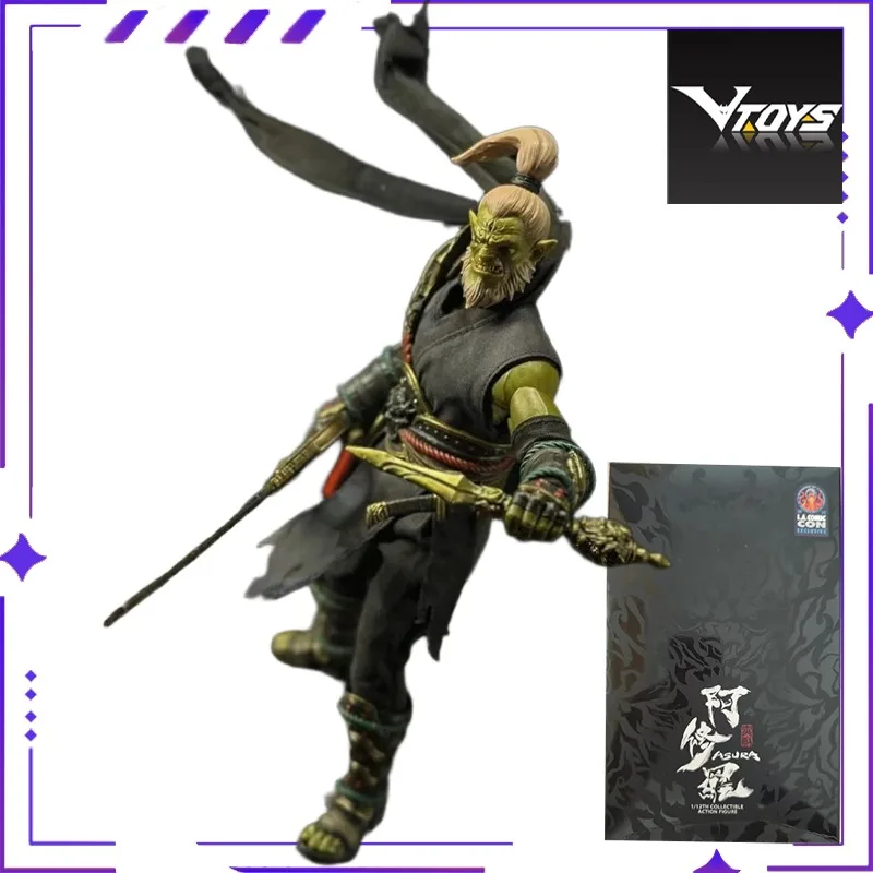 VTOYS Oryginalna Asura Zielono-Czerwona Hamująca się 1/12 Limitowana Edycja Ruchoma Lalka Kolekcjonerska z Materiałowym Ubraniem Model Zabawka Dostępna Od Ręki Ozdoba