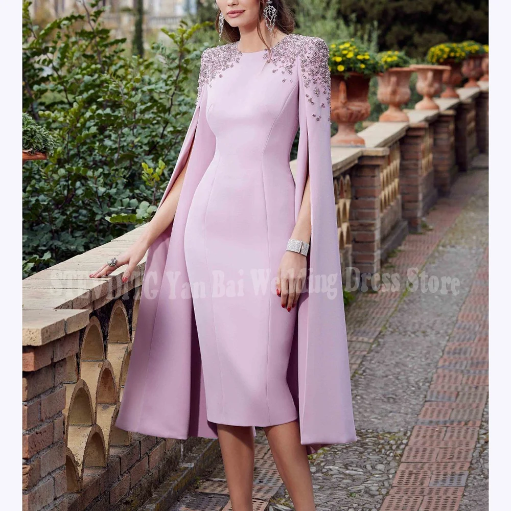 

Блестящие платья для выпускного вечера из бисера 2025 с короткими рукавами и круглым вырезом длиной до пола, платье для выпускного вечера, облегающее, высококачественное, роскошное, банкетное, торжественное платье