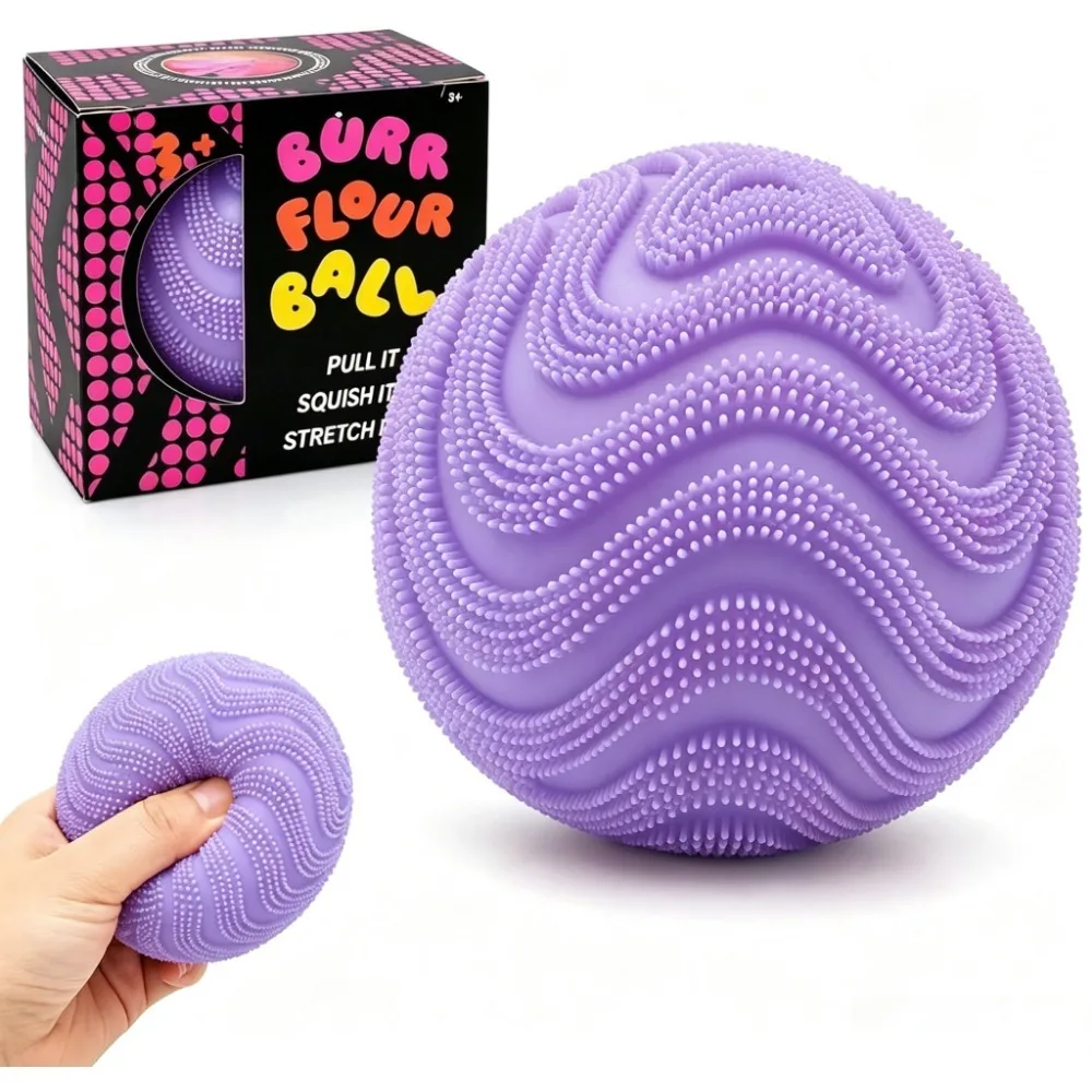 Fuzz Ball Squishy Stress Ball, Soft Fidget Squishy Fuzz Squeeze Ball for Adults,Anxiety Stress Relief Toys, Party Favors Gift for Adults, Fun Christmas Gift, Party Favors Gifts, Prizes for Students