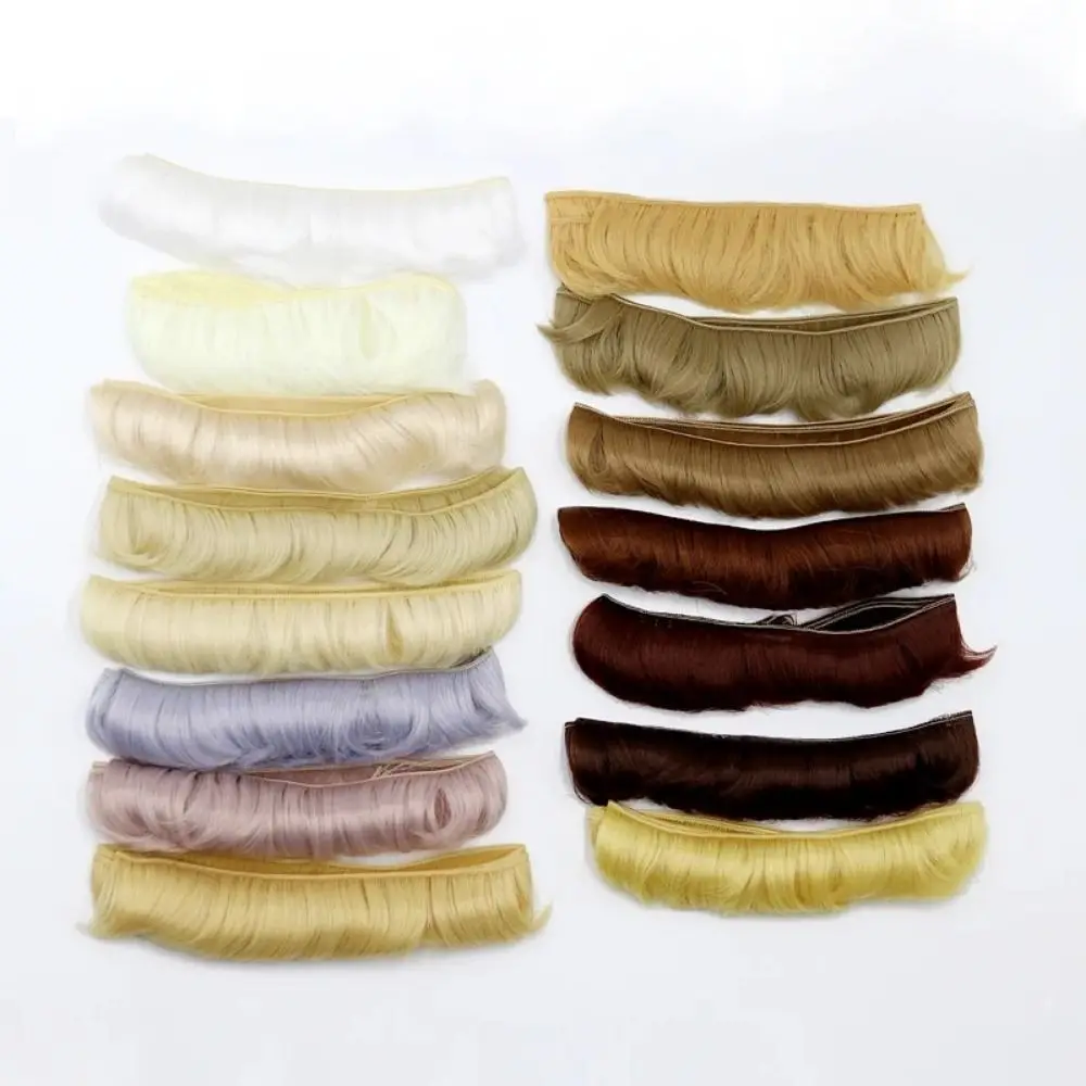 High-temperature Wire Bjd DIY Fringe Hair Colorful 5x100cm BJD/SD Wig Fringe Hair Curly Short Synthetic Short Hair Bjd