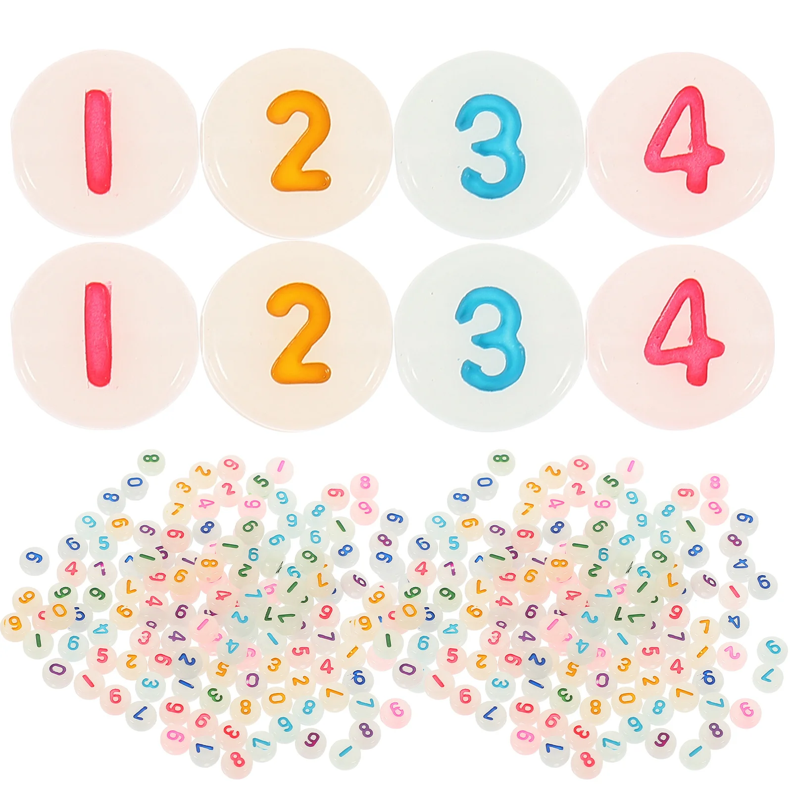 

500pcs Glow In The Dark Beads For Jewelry Making Luminous Round Spacer Acrylic Craft Beads Bulk Colorful Diy Bracelet Necklace