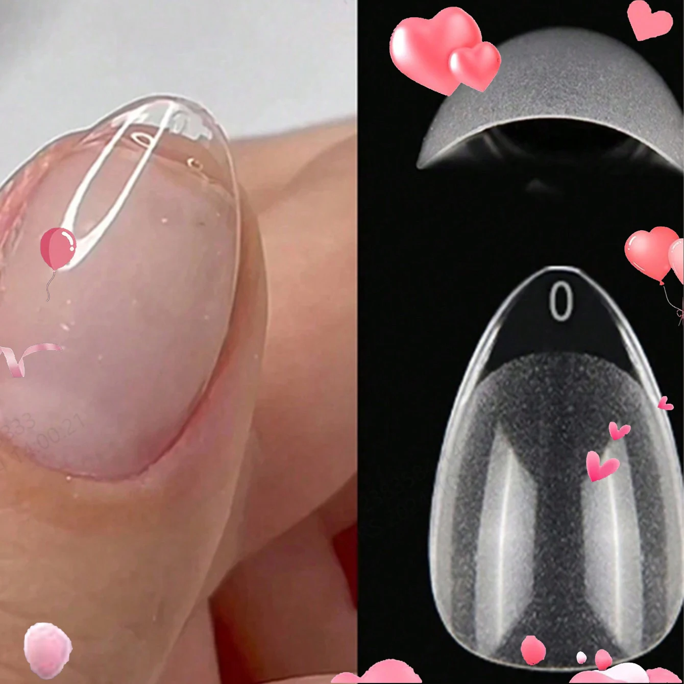 

120pcs XXS Super Short Almond Full Cover Sculpted Soft Gel Nail Tips Press on Fake Nails Tailor-made for Short Small Nail Beds