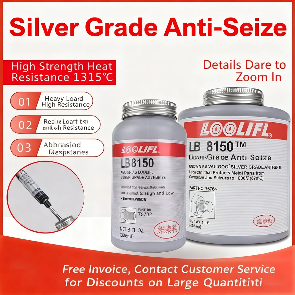 

LB-8150 Loctitt Copper Grease Anti Seize Copper Thread Grease Automotive Maintenance Grease Versatile Car Brake LubricantBearing