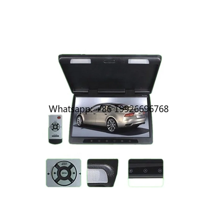 

High Resolution USB/SD/HD 19 Inch Universal Touch Bottom Car Ceiling Roof Monitor