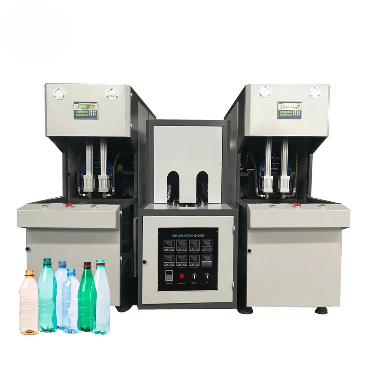 Bottle Making Blowing Pet Blow Machine Price/bottle Blower Semi Automatic PET Plastic 2 Cavities Stretch Blow Moulding Machines
