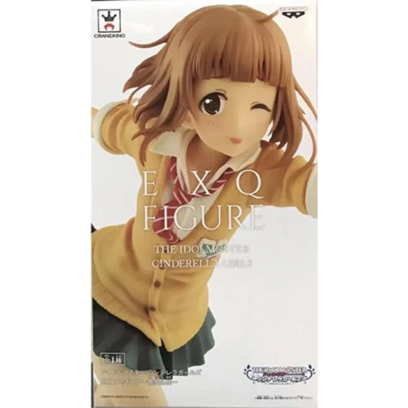 Original exq anime figura kitami yuzu badminton o ídolo @ ster cinderella meninas modelo de ação colecionáveis ornamentos de mesa