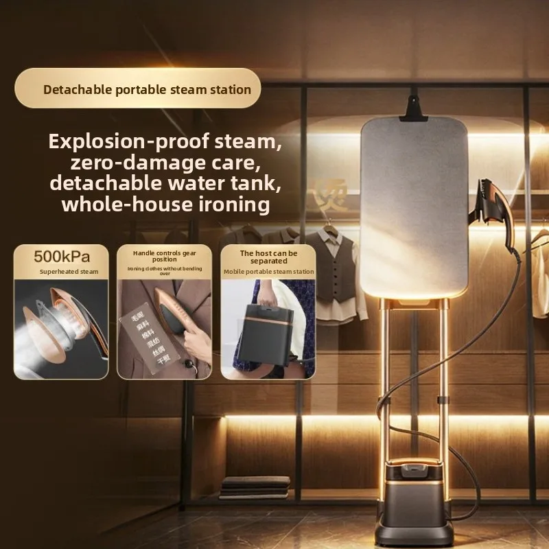 High Power Handheld Steam Iron Built-In Core Motor Portable Electric Garment Steamer For Clothes Wrinkle Removal