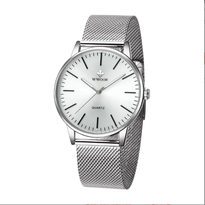 Waterproof Watch Steel Mesh with Quartz Men's Watch for Business