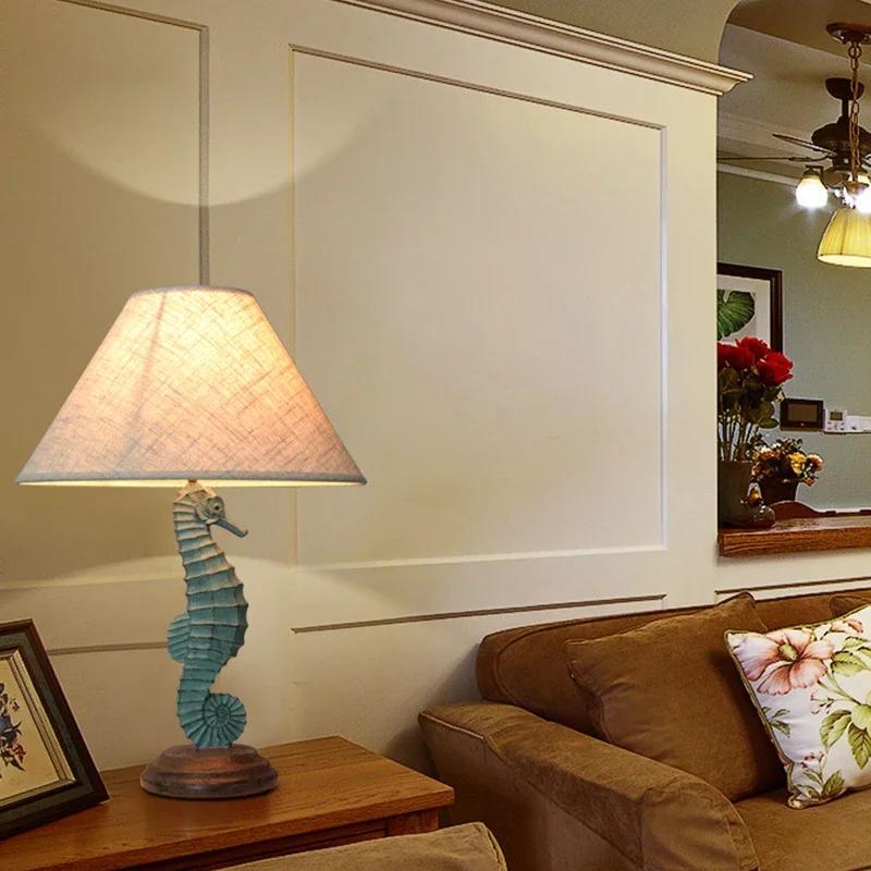 APRIL Nordic ModernTable Lamp American Retro LED Bedroom Bedside Lamp Personalized And Creative  Decorative Homestay Desk Light