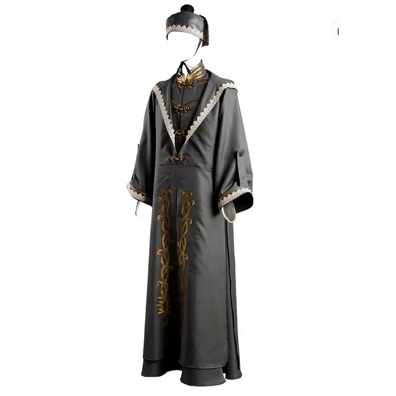 (In Stock) Albus Dumbledore Cosplay Costume Adult Robe Cloak Hat Outfit Full Set Halloween Carnival Costume