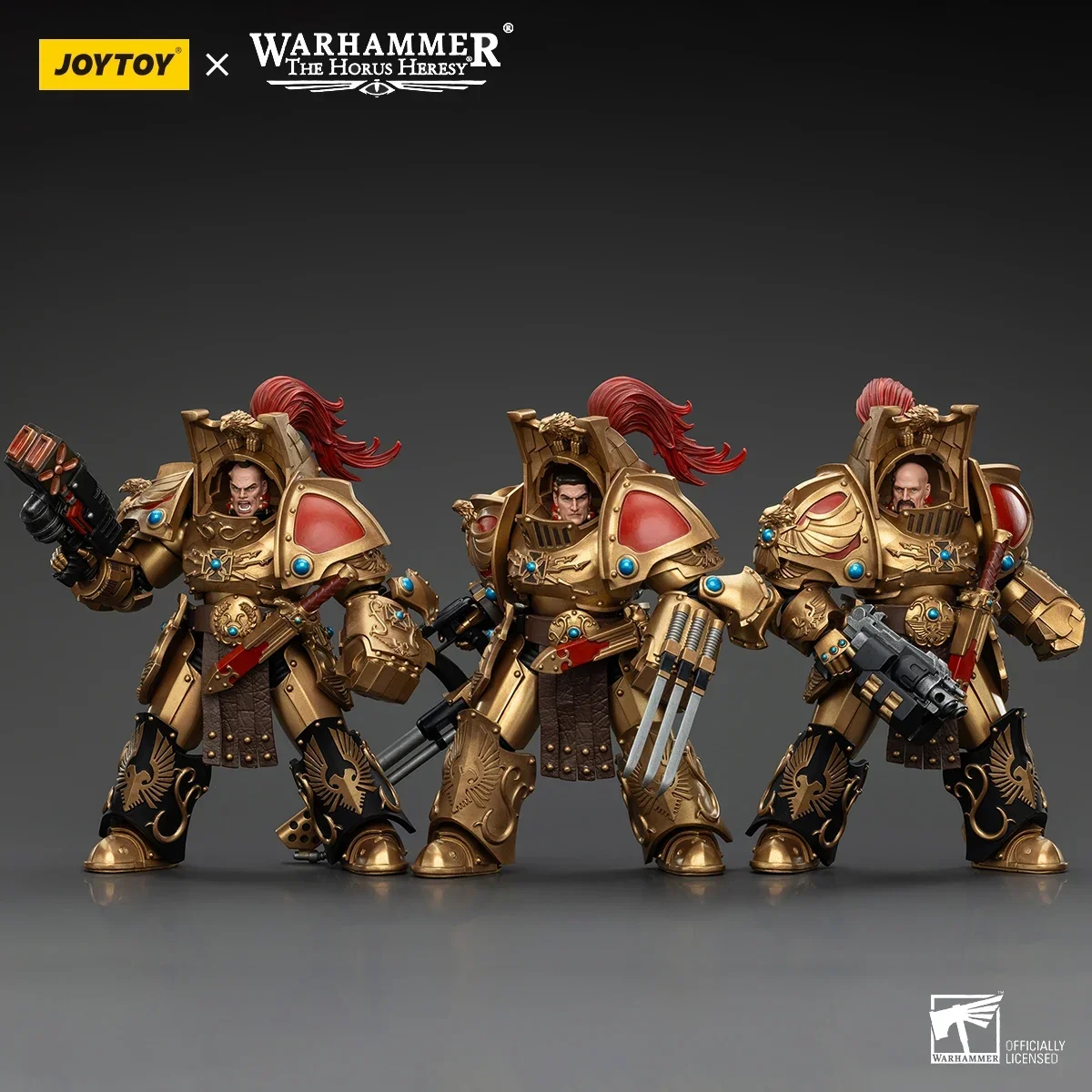 JOYTOY Warhammer 30K Horus Heresy Action Figure Legio Custodes Aquilon Terminator Squad อะนิเมะคอลเลกชันเคลื่อนย้ายได้ชุดของขวัญ