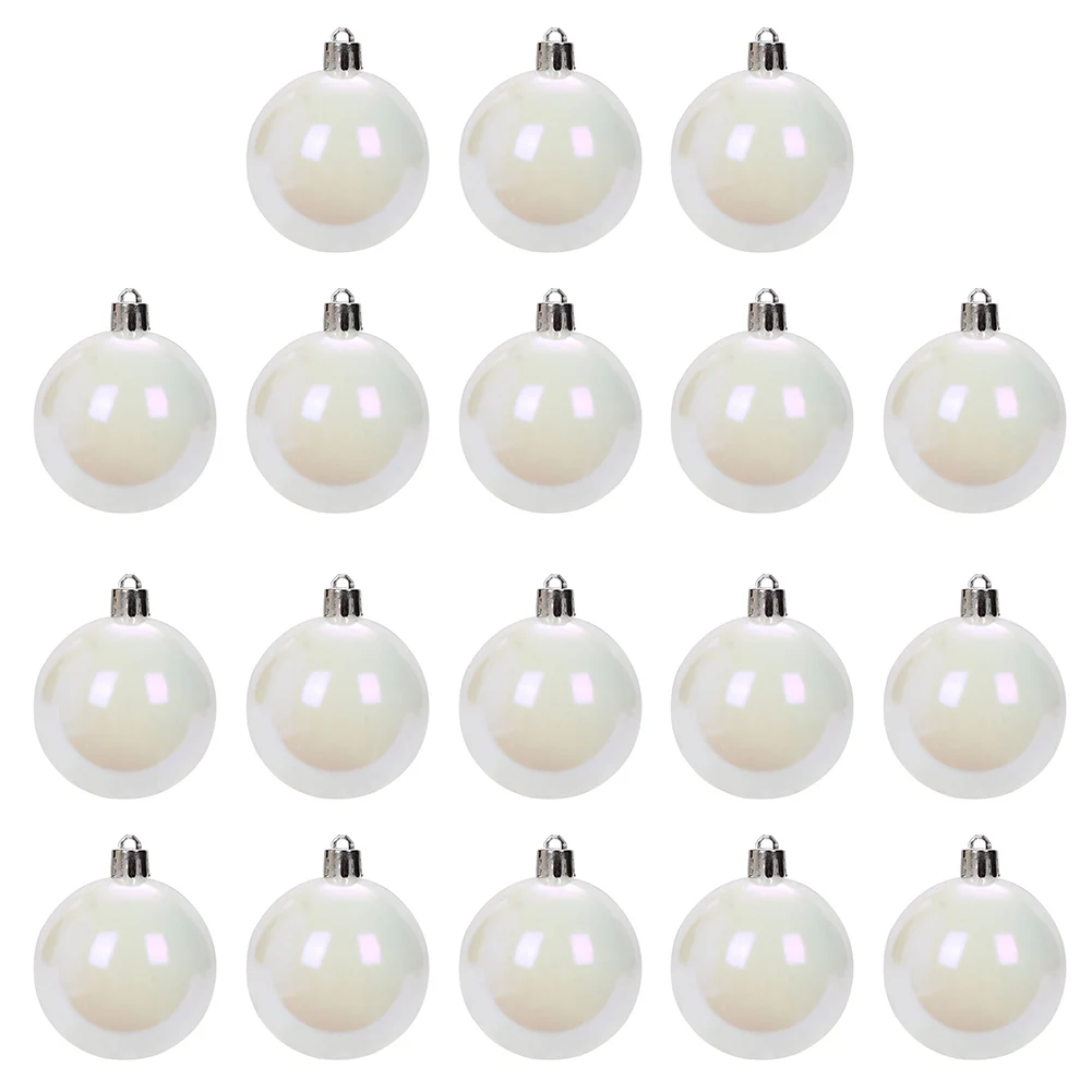 Conjunto de bolas de ornamento de plástico iridescentes de 18 peças para Halloween e Natal com refração de luz e efeitos de bolha