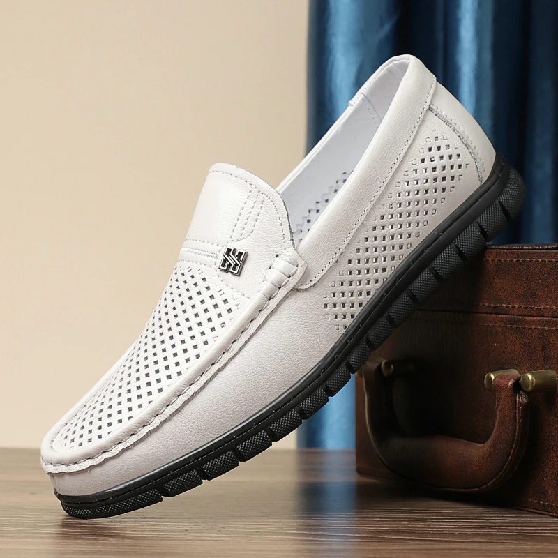 

Мужские сандалии из мягкой кожи, нескользящие, летние, распродажа, ликвидация склада, повседневные слипоны, дышащие, износостойкие.