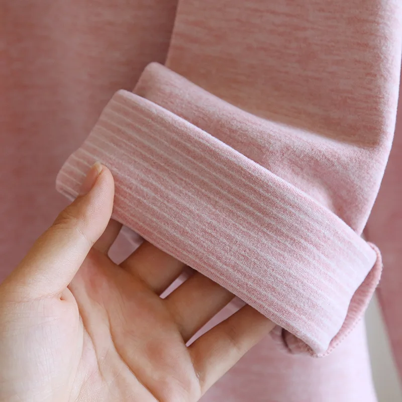 Faux Cashmere Warm Pajamas For Women Winter Long Sleeve Sleepwear Set Men Thick Loungewear Plus Size Couple Nightwear Home Suit