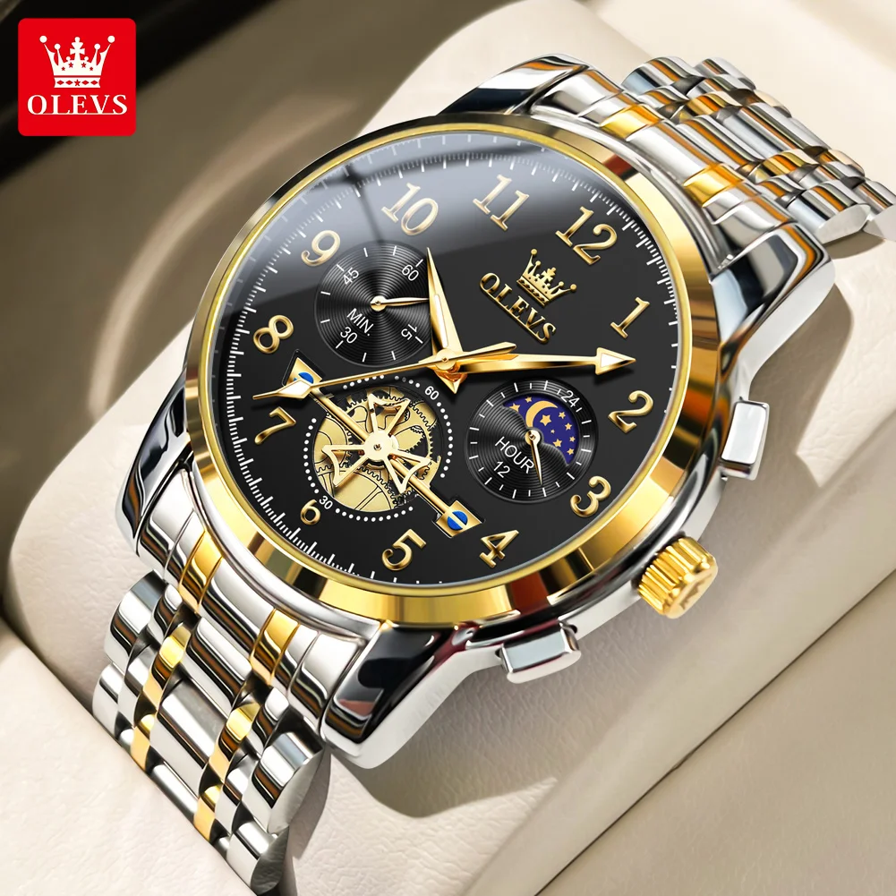 

OLEVS Brand Business Watch Waterproof Multi functional Quartz Watch Men's Watch 2900
