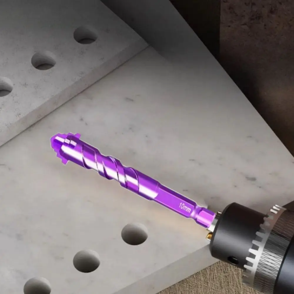 Multifunctionele gereedschapsset met hoge hardheid Staallegering Vierfluit Vierkantige zaagtandboren Excentrisch ontwerp Roestbestendig