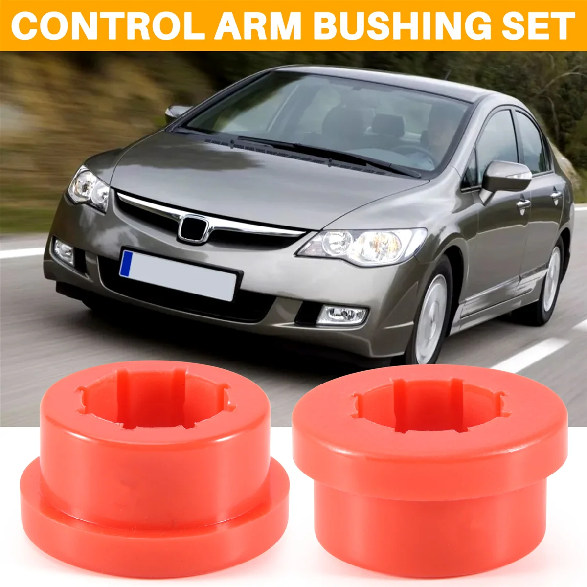 

12Pcs/Lot Lower Control Arm Rear Camber Kit Replacement Bushings EP-CA0111 for Honda Civic 88-05 Ek Eg Es RedJAS
