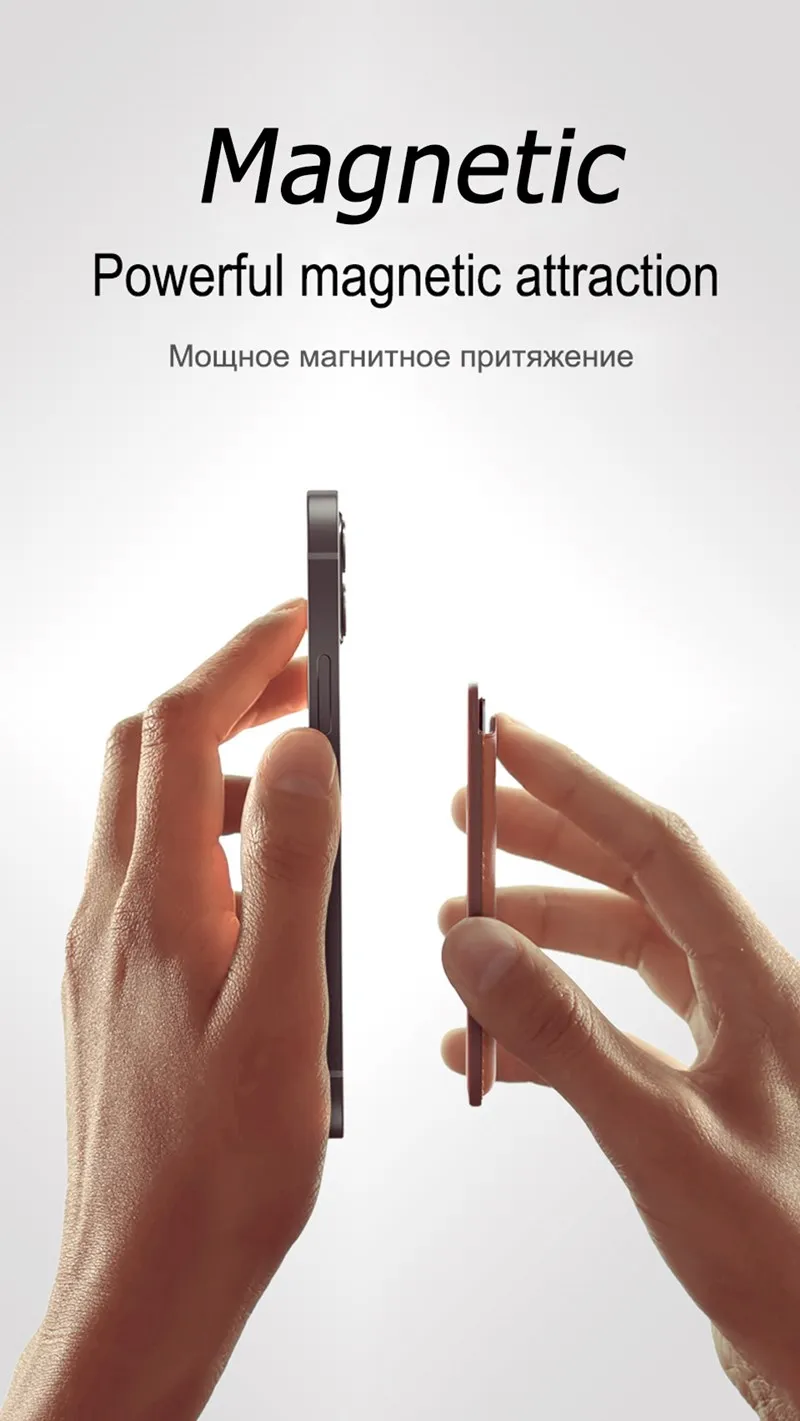 Ulepszony Magnetyczny Portfel z Nadrukiem Logo na Zamówienie do MagSafe iPhone 11 13 14 12, Etui z Uchwytem na Karty, Własny Projekt, Personalizowana Obudowa — zdjęcie produktu 4