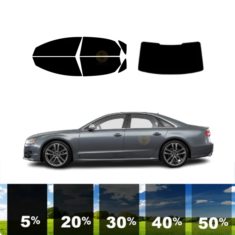 

Предварительно вырезанная съемная тонировочная пленка для окон для автомобиля, 100% УФР, 5%-35%VLT, теплоизоляция, карбон ﻿ Для AUDI S8 4 DR СЕДАН 2011-2017