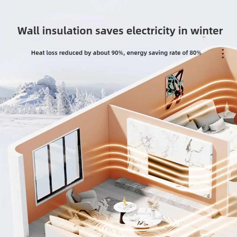 50cmx5m Self-Adhesive Thermal Wall Panels - Thick SXP Foam Insulation for Bed Walls, Cold Protection - Moisture-Resistant - Home view 4