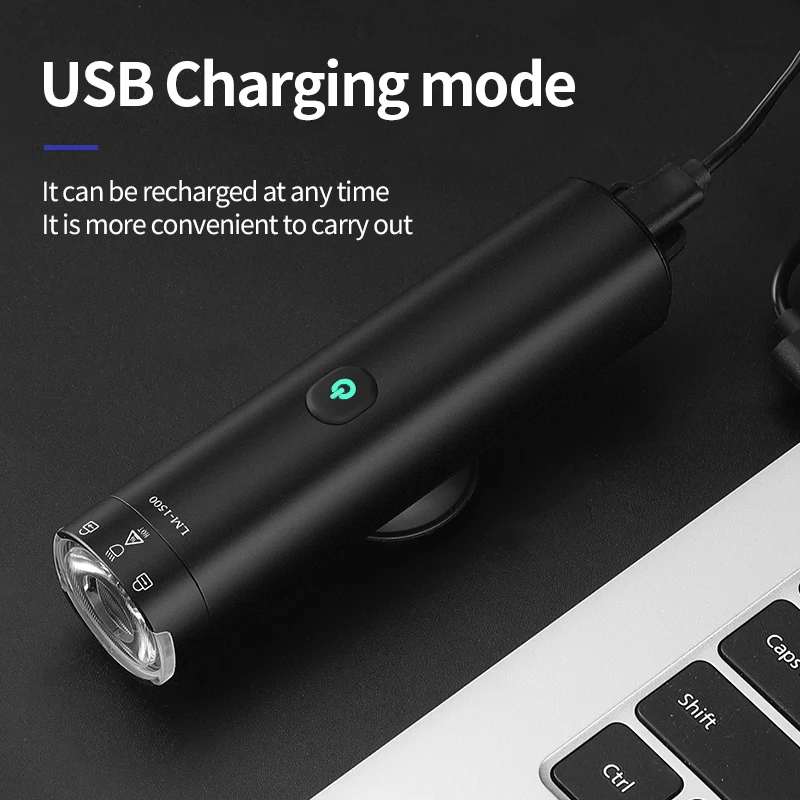 TOSUOD Bicycle Light - Night Riding Lamp, USB Charged High-Intensity Flashlight Bike Front Light.