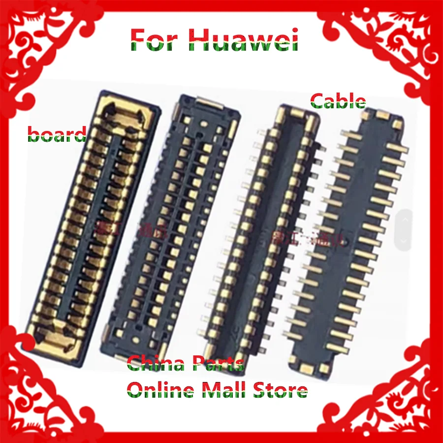 For Huawei Matepad 10.4 inch nova6 BAH3-AL00 W09 V30 PRO LCD Display Screen On board Flex Motherboard cable inline socket buckle