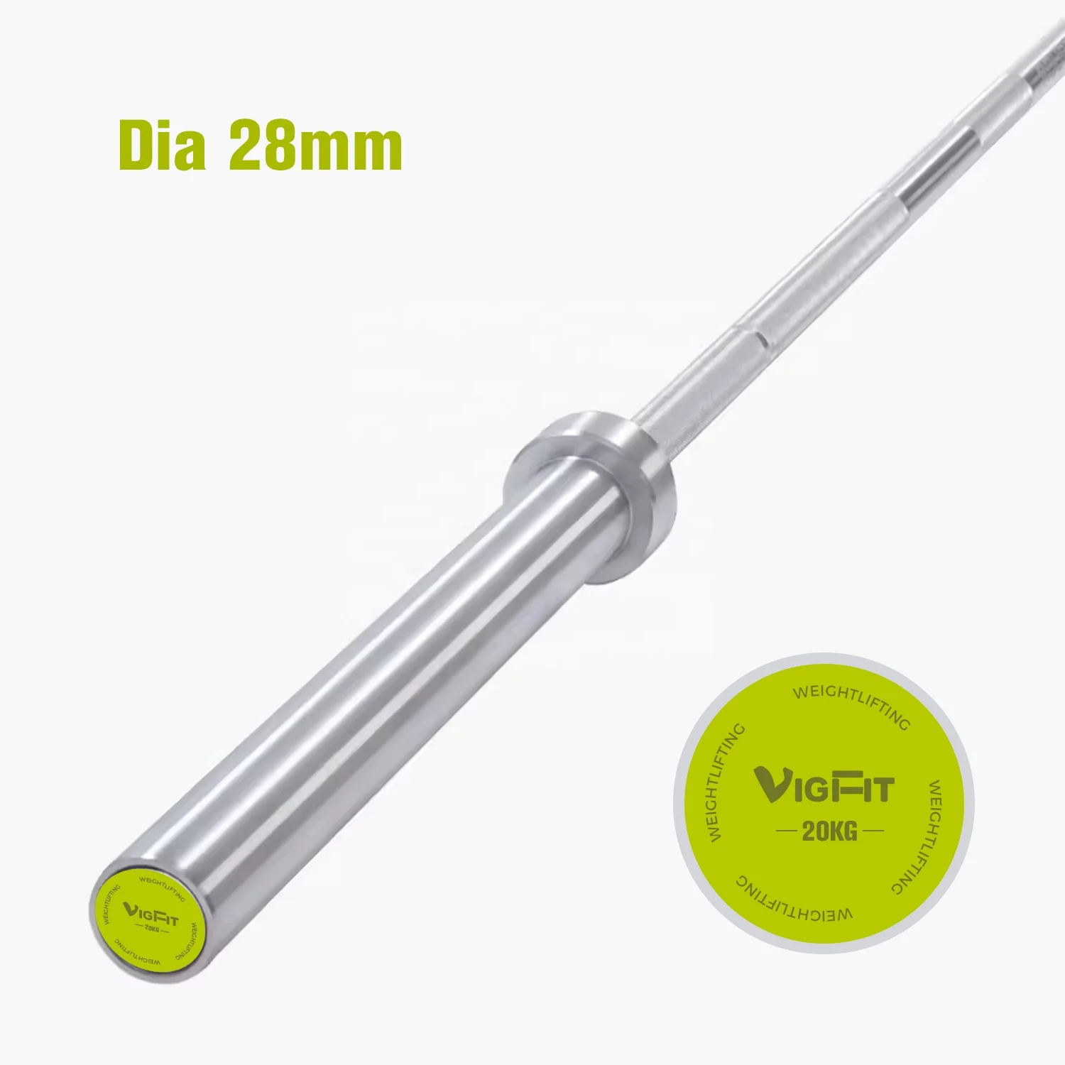 

Smooth Aluminium Weightlifting Barbell Bar 20kg Barbell Bar 2.2m Safety Squat Bar For Crosstraining 1