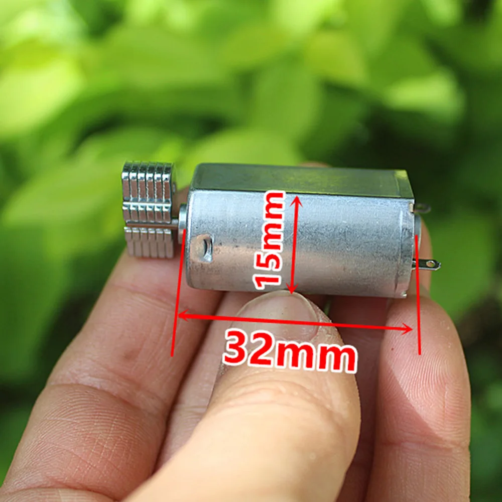 Micro 180 Vibration Motor Super Strong Vibration Motor DC 3.7V Vibrator 6 Eccentric Wheels DC Vibrator for Electric Massager