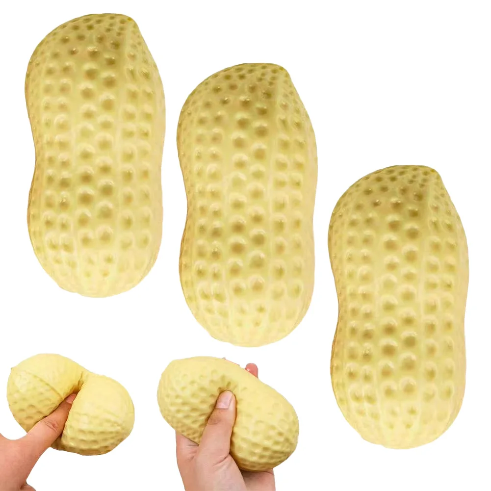 Peanut Simulate Squishy Toys Stress Relief Tool Soft Texture Squishies Fidget Mode Anti-Stress Gift Kids Adults Birthday Favors image 3