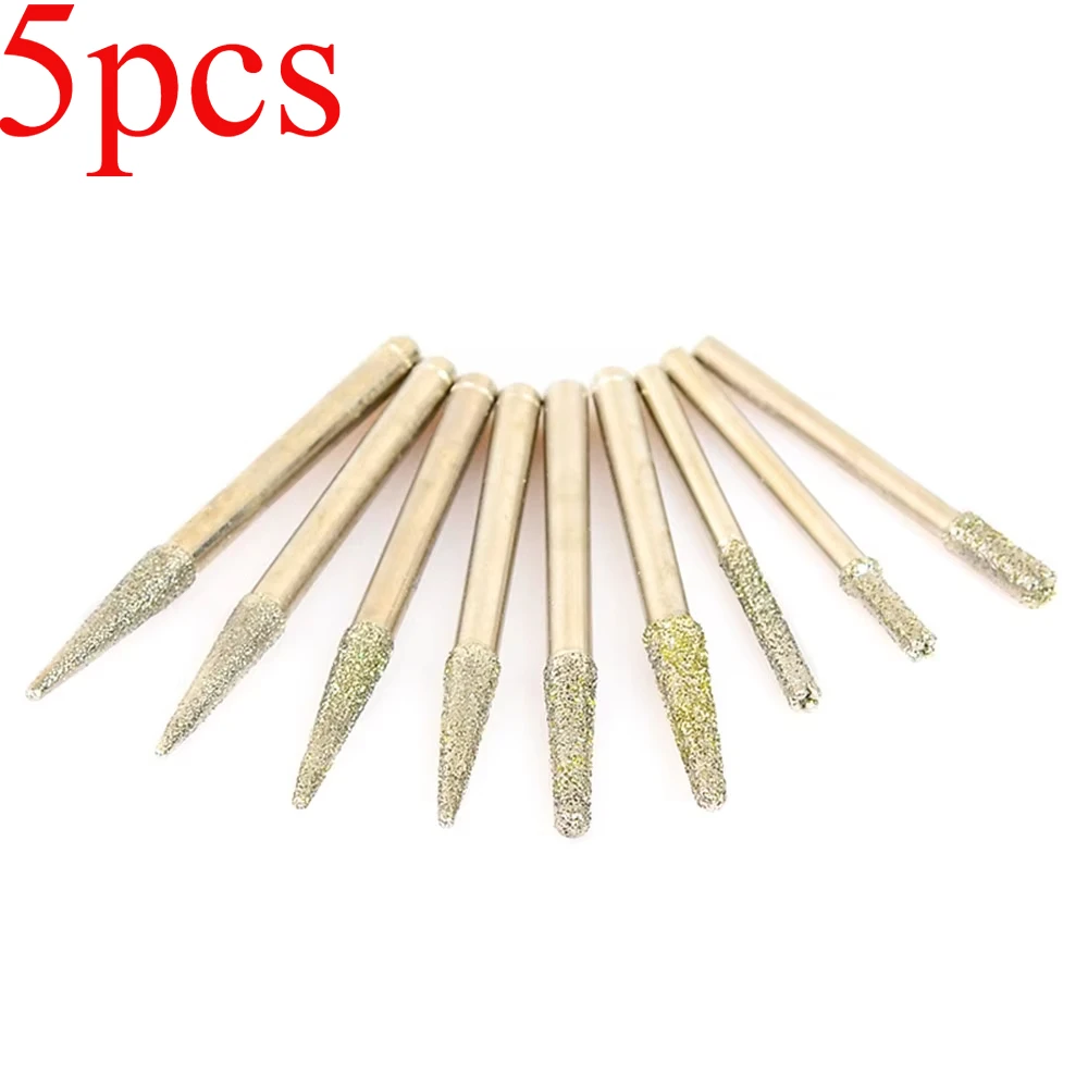 

Diamond Cnc Carving Machine Tool Jade Carving Machine Tool Jade Carving Knife Taper Cutter Ball Head Knife 5pcs